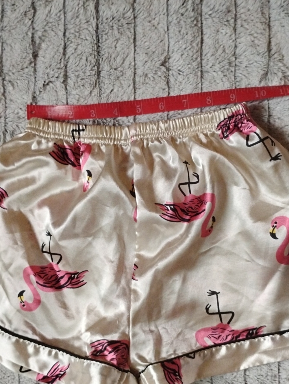 Pink Flamingo Satin Pajama Set - Picture 5 of 7